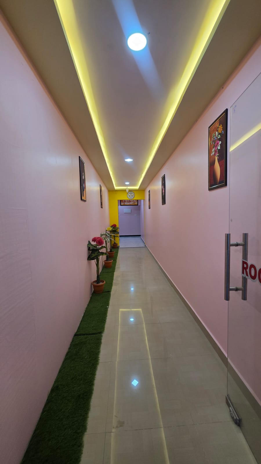 Modern Hallway at Family Comfort Residency